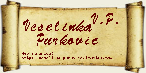 Veselinka Purković vizit kartica